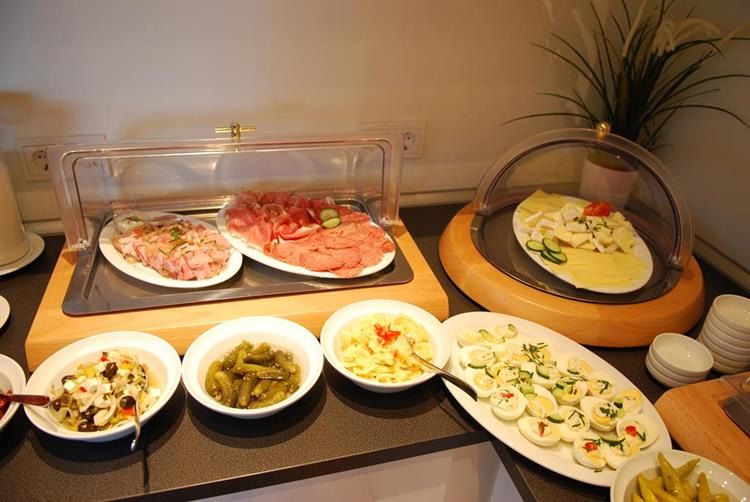 Detailansicht des Frühstücksbuffets